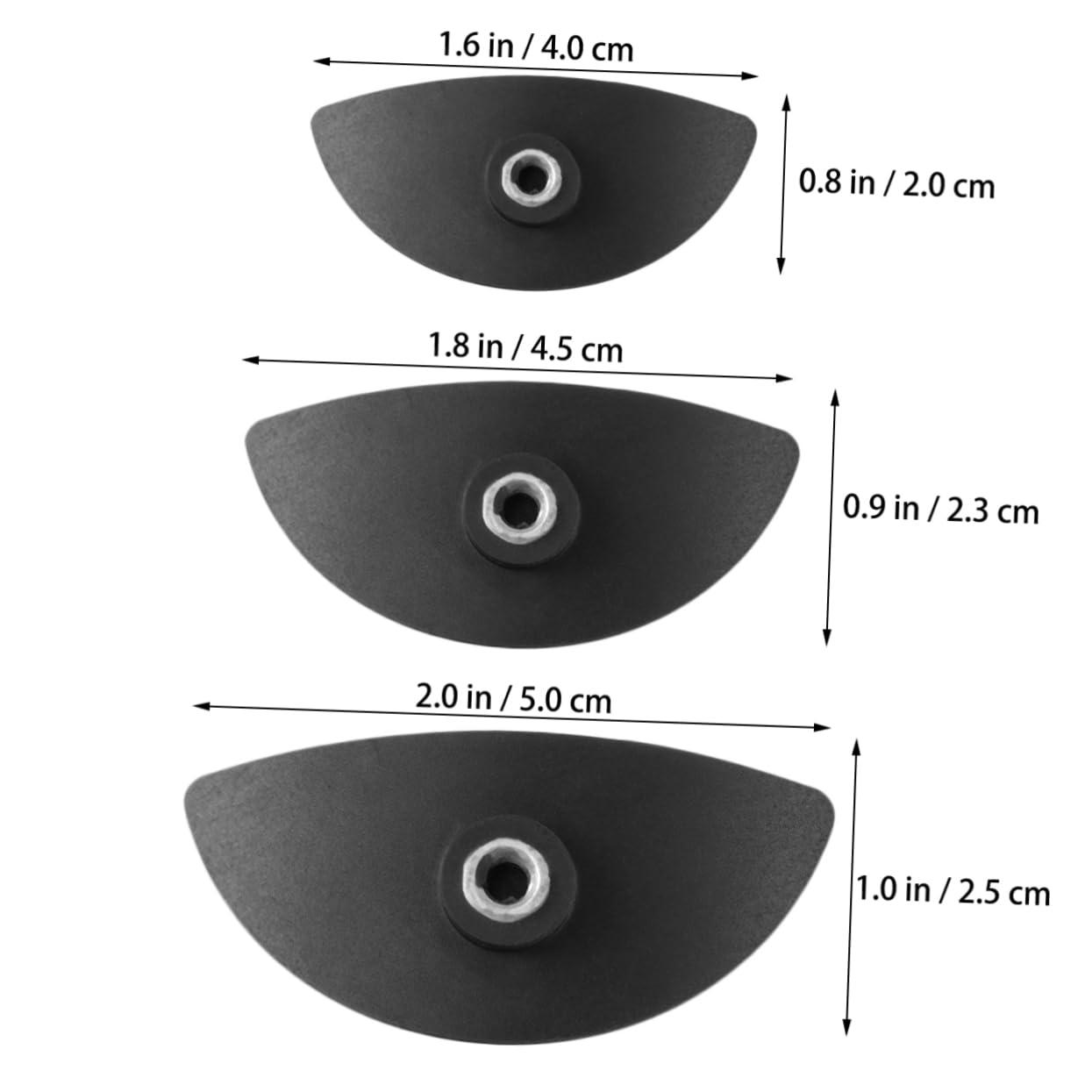 Mikinona Mikinona 6PCS Silicone Eye Shadow Stamp Tool Portable Makeup Tool Easy to Create Beautiful Colors for Beginners Creative Makeup Artists Black