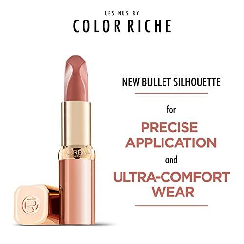 L’Oréal Paris L’Oreal Paris Color Riche Les Nus Satin lipstick, 183 Exuberant, long-lasting and nourishing, enriched with Argan Oil and Vitamin E