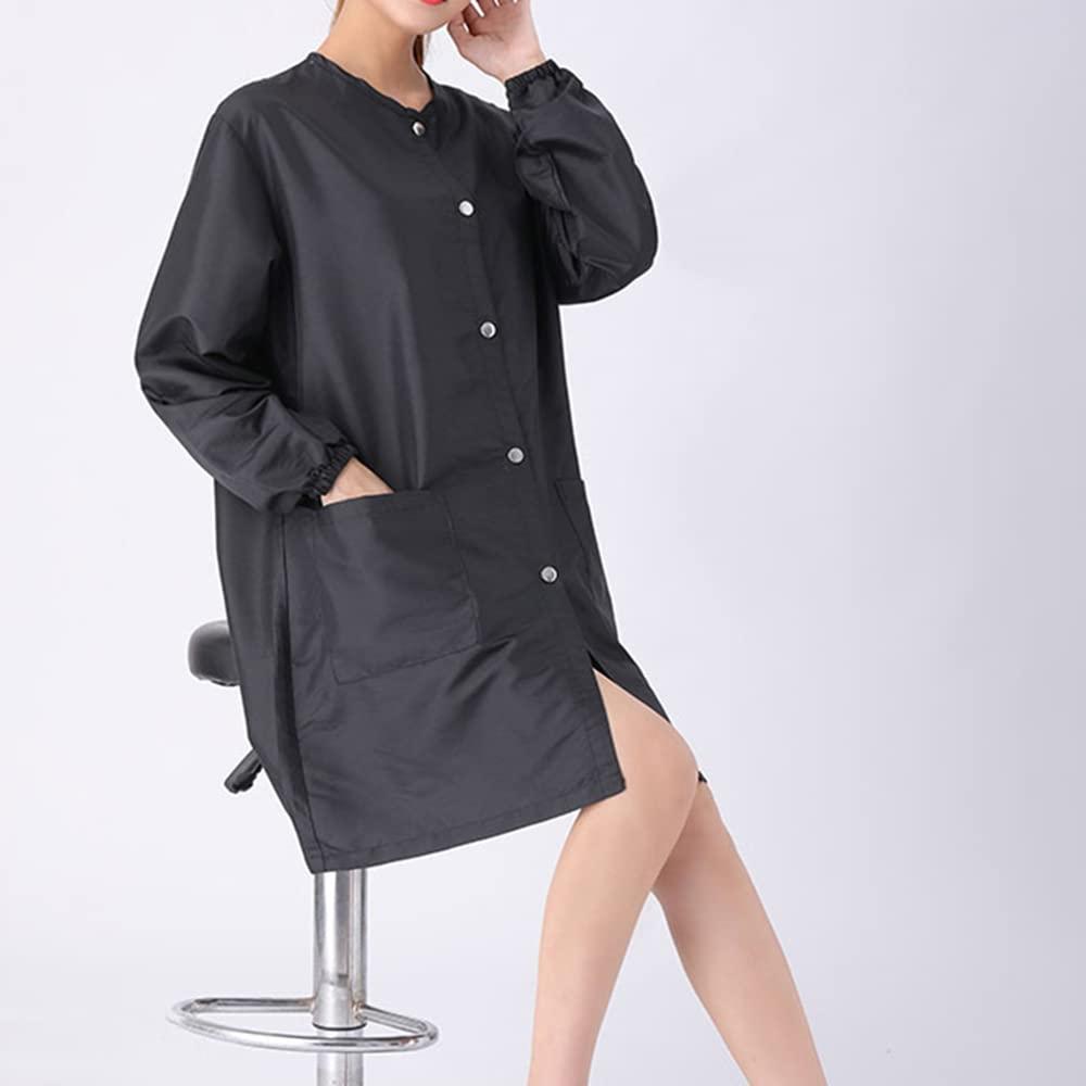 TopTie TOPTIE Custom Embroidered Salon Smock Barber Work Clothes Hairdressing Cape Hair Stylist Jacket Pet Grooming Smock-L