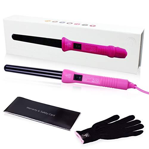 HerStyler Herstyler Grande Pink Curling Iron and Marula Oil Hair Serum Set