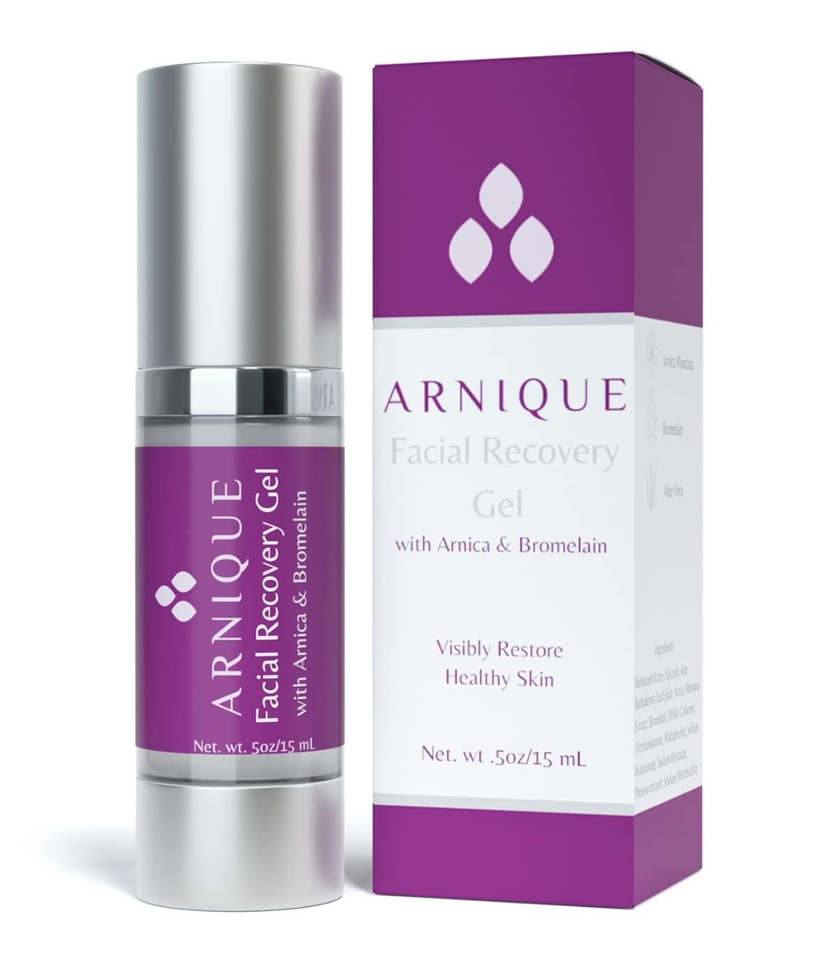 Arnique Arnique Arnica Gel for Face - Facial Recovery Aftercare for Fillers & Cosmetic Injection Treatments, Arnica Montana and Bromelain for Bruising and Swelling After Surgery Skin