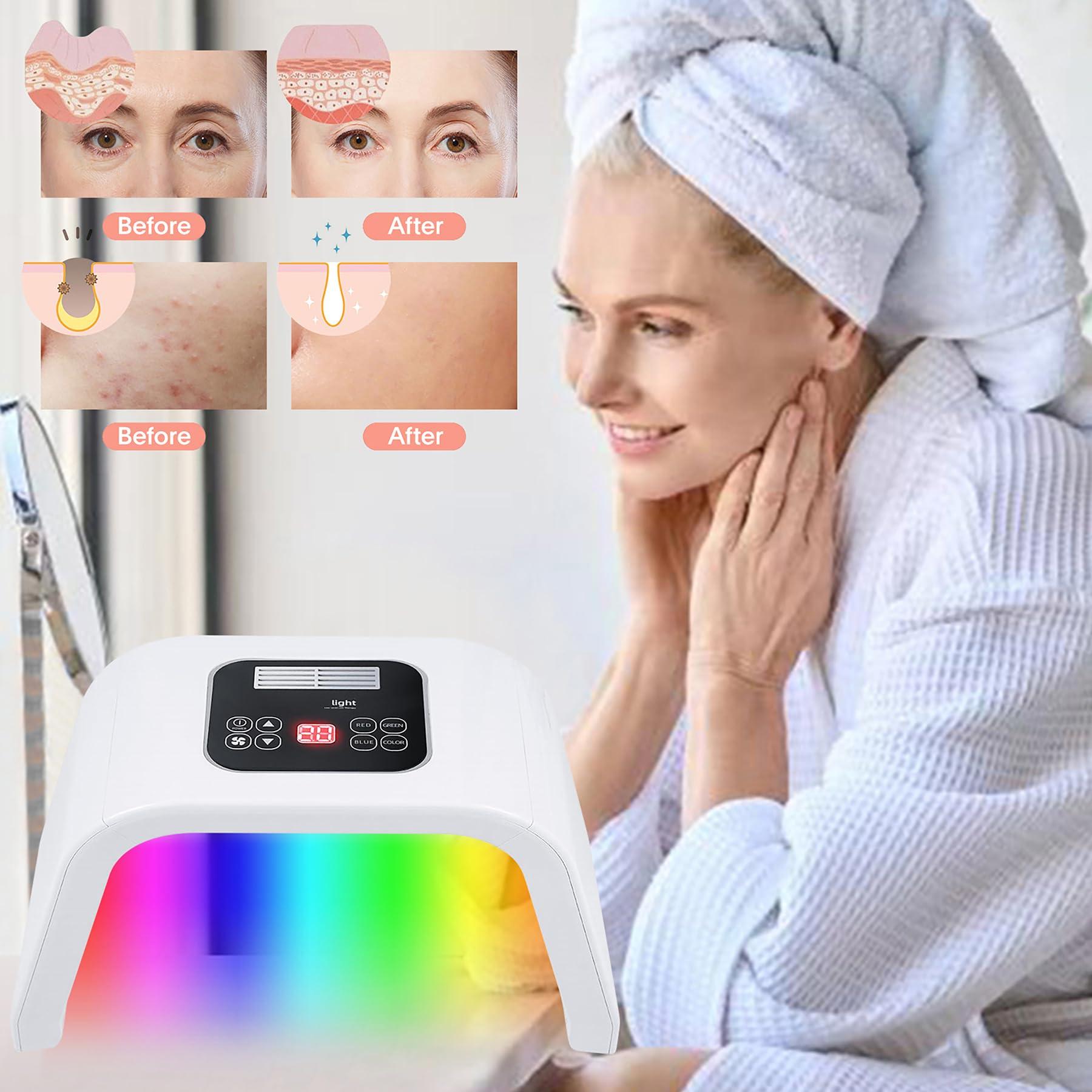 Fxtiaa Fxtiaa LED-Face-Light-Therapy, 7 in 1 Color LED Face Mask Facial Body Beauty Equipment