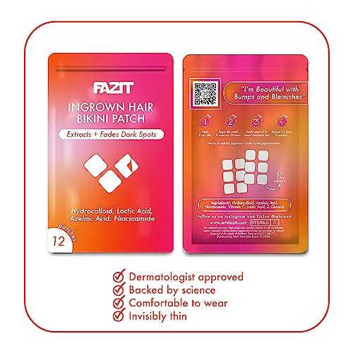 Fazit FAZIT Ingrown Hair Treatment Pads - Bikini Area and Private Intimate Hair Remover for Women