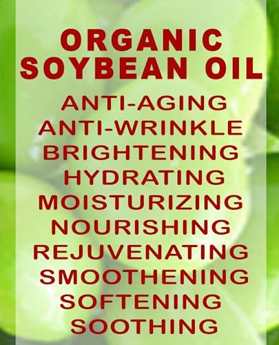 Botanical Beauty Organic SOYBEAN OIL 100% PURE Natural Refined Cold Pressed Carrier Oil for FACE, SKIN, BODY, HAIR, NAILS 1 Fl.oz.- 30 ml Skin Moisturize, Skin Nourishing by Botanical Beauty