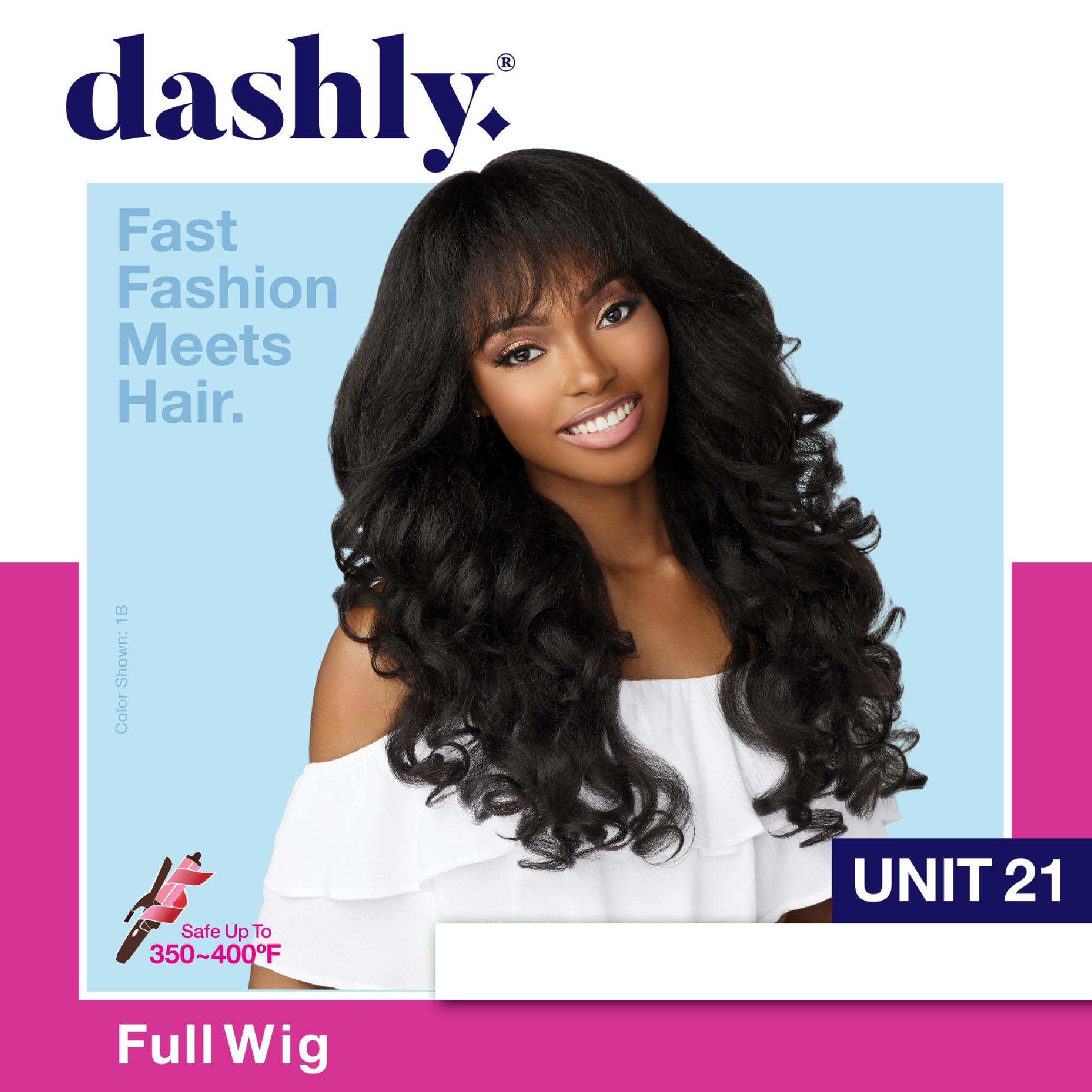 Sensationnel Sensationnel Dashly wig - unit 21 non lace cap ready to wear ear to ear lacepart synthetic (1 JETBLACK)