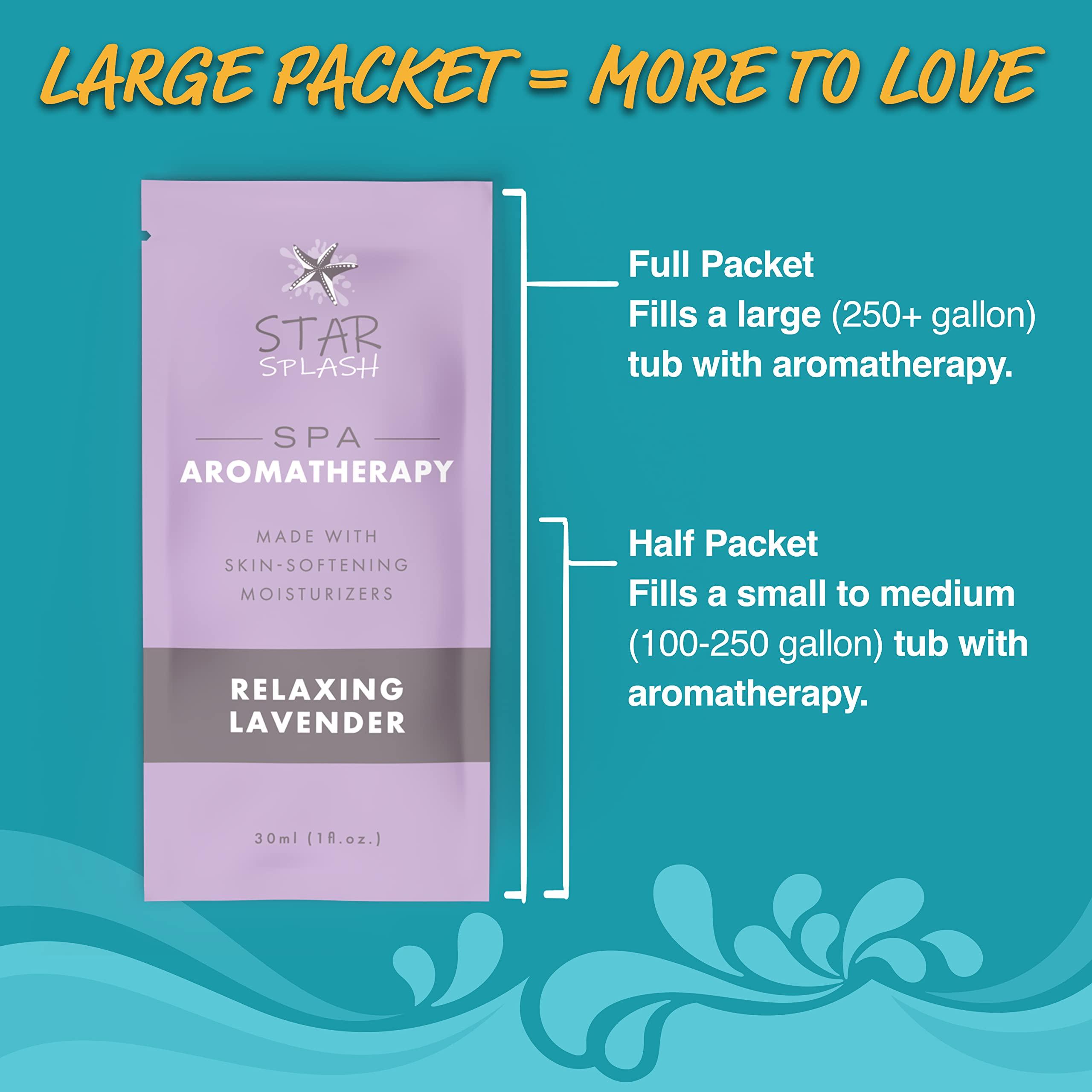 STAR SPLASH Star Splash Hot Tub Aromatherapy 24 Pack  Now 2X Stronger - Set of Relaxing Spa Scents Including Lavender, Eucalyptus, Vanilla, Coconut, and More  Paraben-Free, Hot Tub Accessories for Adults