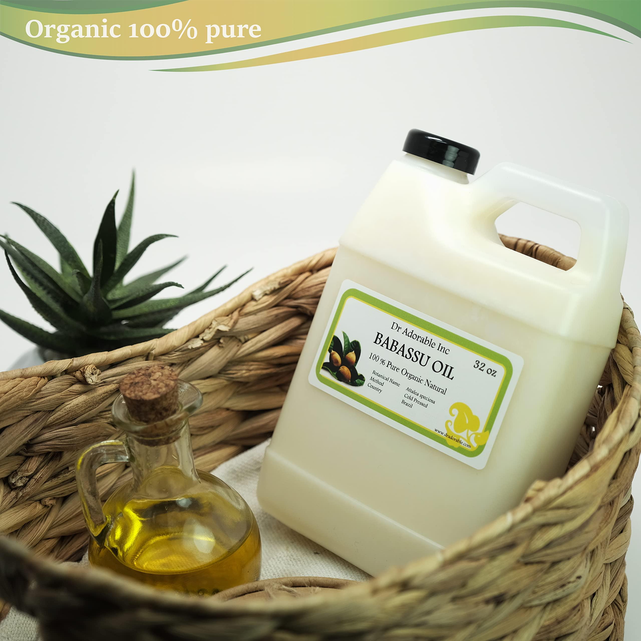 Dr Adorable Dr Adorable - 32 oz - Babassu Oil - 100% Pure Cold Pressed Natural Organic