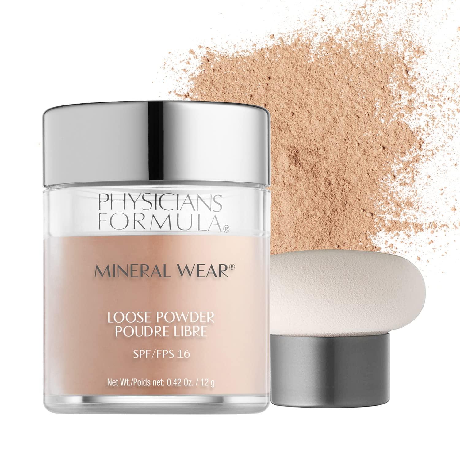 Physicians Formula Physicians Formula Mineral Wear Talc-Free Loose Powder Creamy Natural, Dermatologist Tested, Clinically Tested & Butter Glow Concealer Light-to-Medium