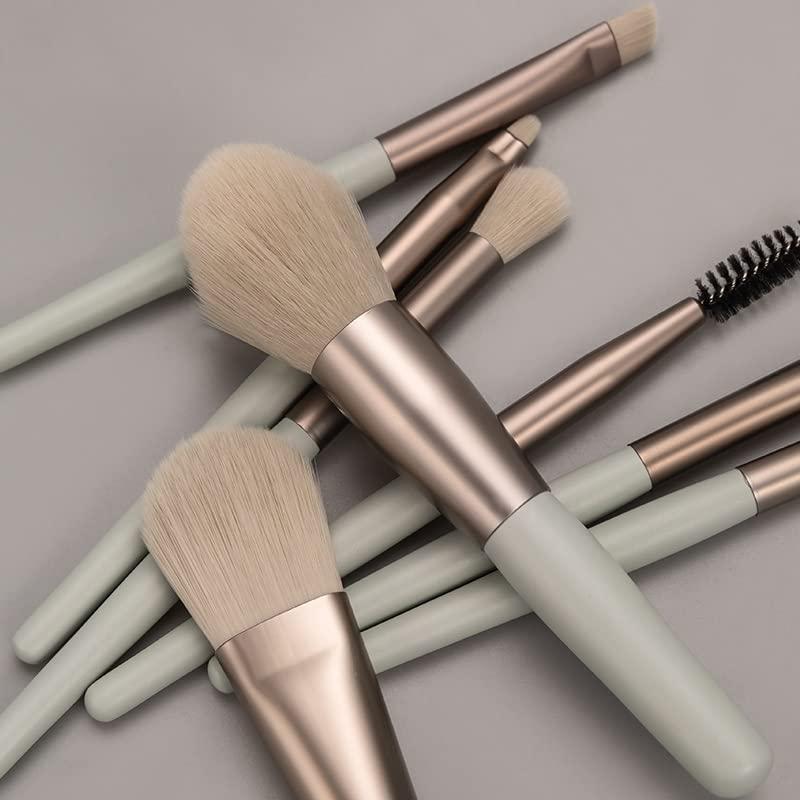 RomildaYuan 8Pcs Mini Size Makeup Brush Set Foundation Highlighter Blending Eyeshadow Eyelashes Eyebrow Brush for Make Up Pincel
