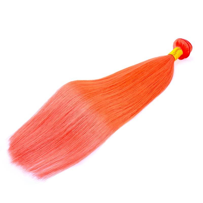ELIHAIR ELIHAIR Red Hair Weft Bundles Straight Hair Weave 100g/bundle 14inch