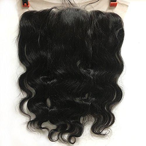Lady Focus 13X6 Ear To Ear Lace Frontal Closure Brazilian Virgin Hair Body Wave Human Hair Full Lace Frontal Bleached Knots With Baby Hair 16 inches