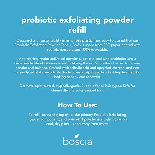 BOSCIA Probiotic Exfoliating Powder Face + Scalp
