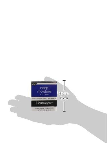 Neutrogena Neutrogena Deep Moisture Night Cream with Glycerin & Vitamin D3, Facial Moisturizer for Dry Skin with Shea butter, Glycerin, Vitamin D3, Non Greasy & Non Comedogenic, 2.25 oz