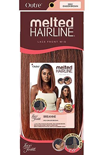 Outre Outre Melted Hairline Lace Front Wig HD Transparent Lace Deluxe Wide Lace Part 2x5 BREANNE (1B)