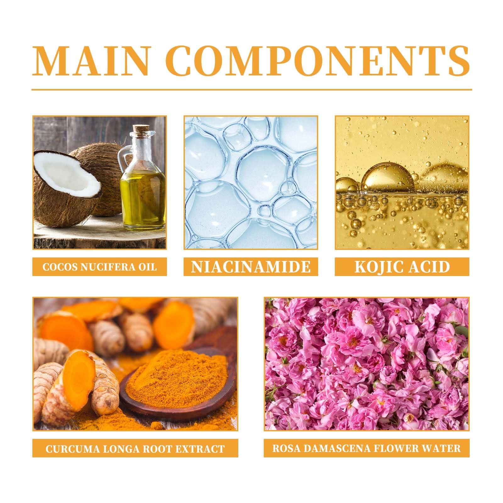 HOYGI HOYGI Turmeric Face Wash, Turmeric Facial Cleanser, Turmeric Foaming Cleanser for All Skin, 3.38 Fl Oz/pcs