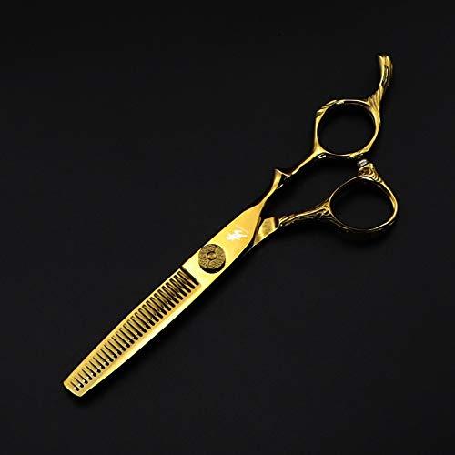 ZZYY Hair Cutting Scissors, Japanese hairdressing scissors professional golden hairdressing scissors big bearing screw hair cutting thinning scissors unisex hairdressing hairdressing scissors BY ZZYY