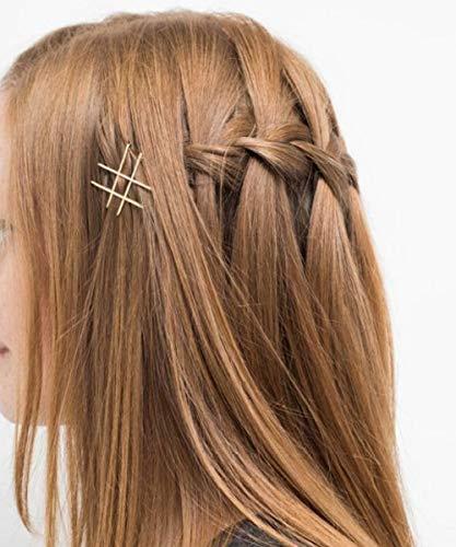 KWONG Dofash 100Pcs 3.5CM/1.38IN Mini Bobby Pins Blonde Hair Pins Long Bobby Pins Tiny Hair Pins with Gift Box for Women Girls Fine Hair (Bright Gold)
