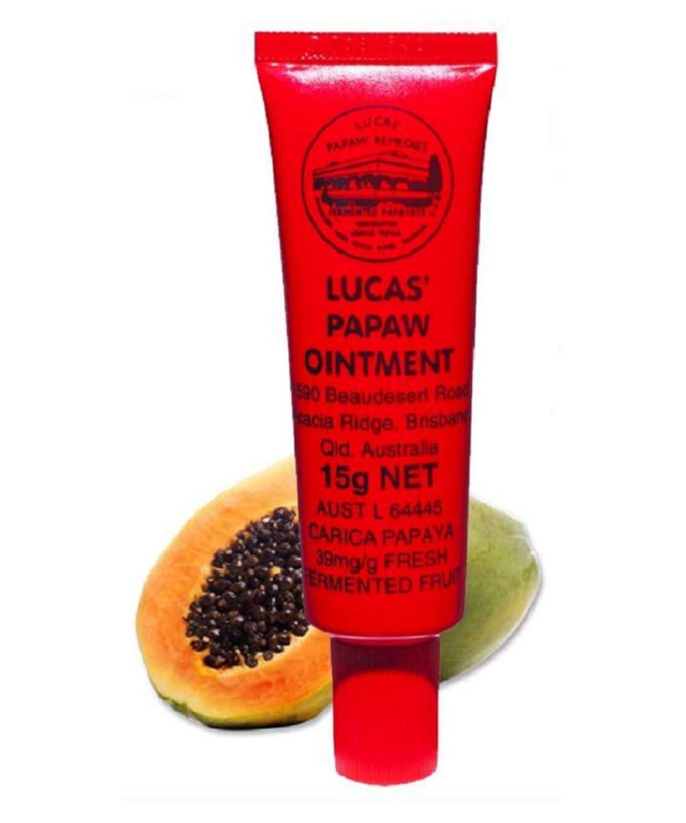 Lucas Lucas Papaw Ointment 15g Tube with lip applicator - TWIN Pack for value by Lucas Remedies