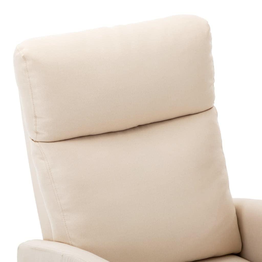 YITHOPI YITHOPI Relaxation armchairs Loungers Massage Reclining Chair Cream Fabric Electric Massage Chair with headrest, Bedroom/Living Room/Office 26.4" x 33.9" x 39.4" (W x D x H)