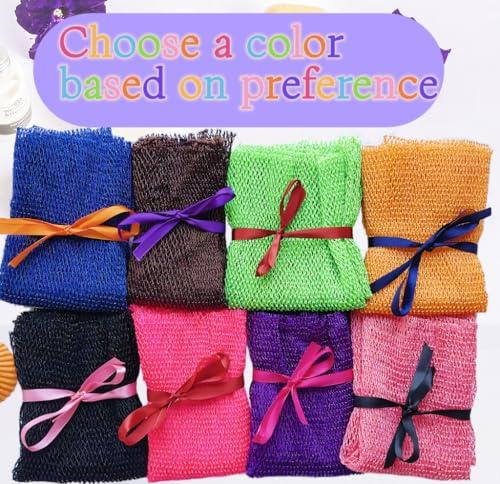 SPMKTBOZAI SPMKTBOZAI African Net Sponge Authentic, African Exfoliating Sponge Real African Net Black Owned, African Bath Sponge Back Scrubber, Body Exfoliator Shower Bath Accessories (Black)