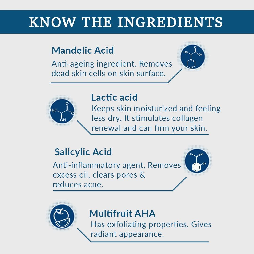 FIXDERMA COSMETIC LABORATORIES FCL Penta peel pads| Exfoliant | Removes dead cells | Reduces fine lines & wrinkles | Gentle & safe peeling pads| Improves skin texture | Shrinks open pores | Paraben Free | 25 pads