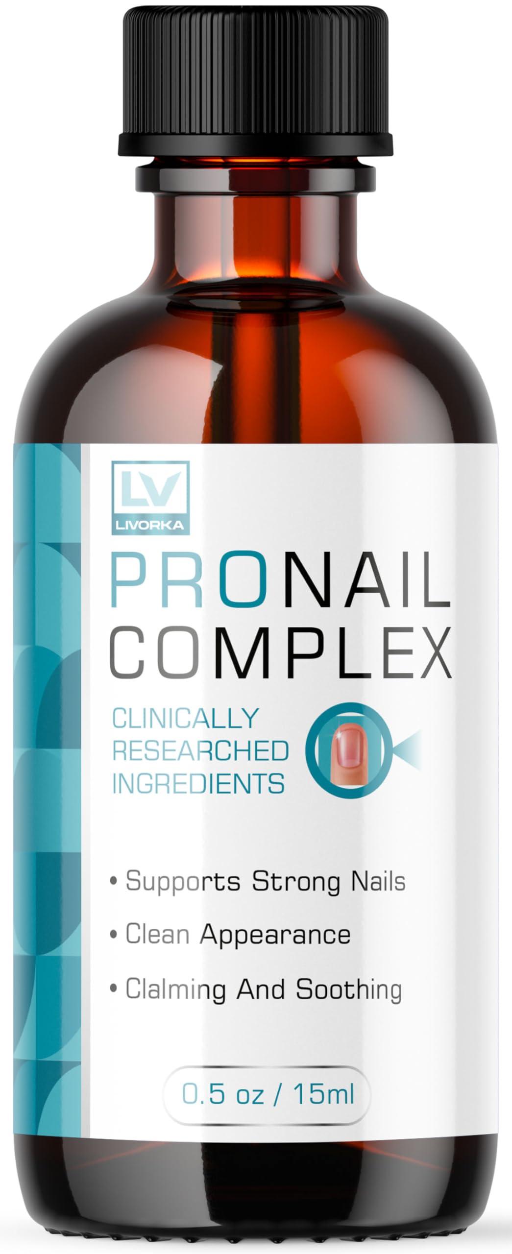 LIVORKA Pronail Complex - Official Pronail Complex Toenail Treatment Liquid Drops Premium Formula Extra Strength, Original Pro Nail Complex Oil Liquid Drop All Natural Support, 1 Bottle for 30 Days