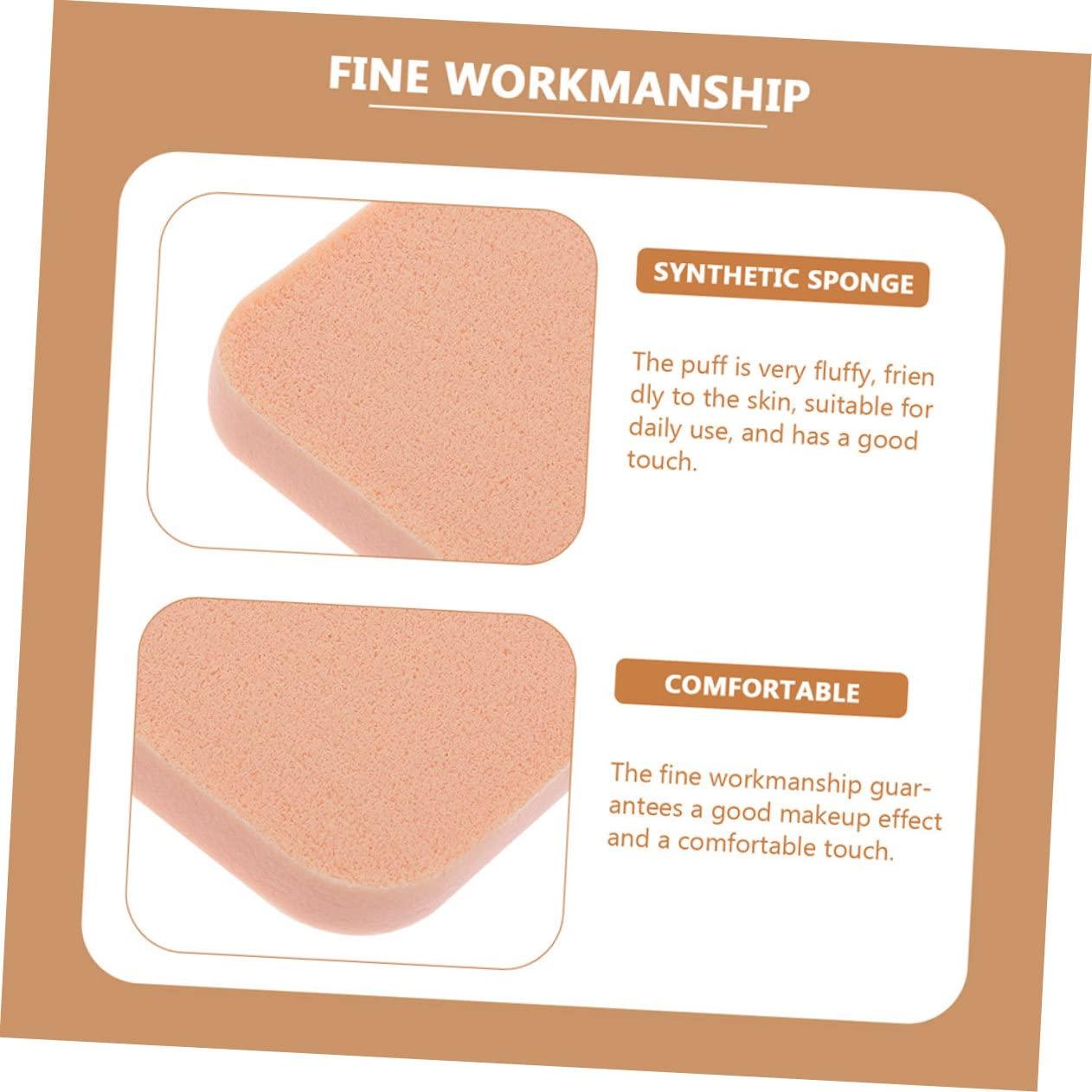 FRCOLOR FRCOLOR 10pcs Square Puff Cosmetic Powder Puff Multipurpose Cosmetic Puff Girl Cosmetic Puff Girl Makeup Puff Cosmetics Puff Tool Square Sponge Makeup Pad Makeup Kit Synthetic Sponge