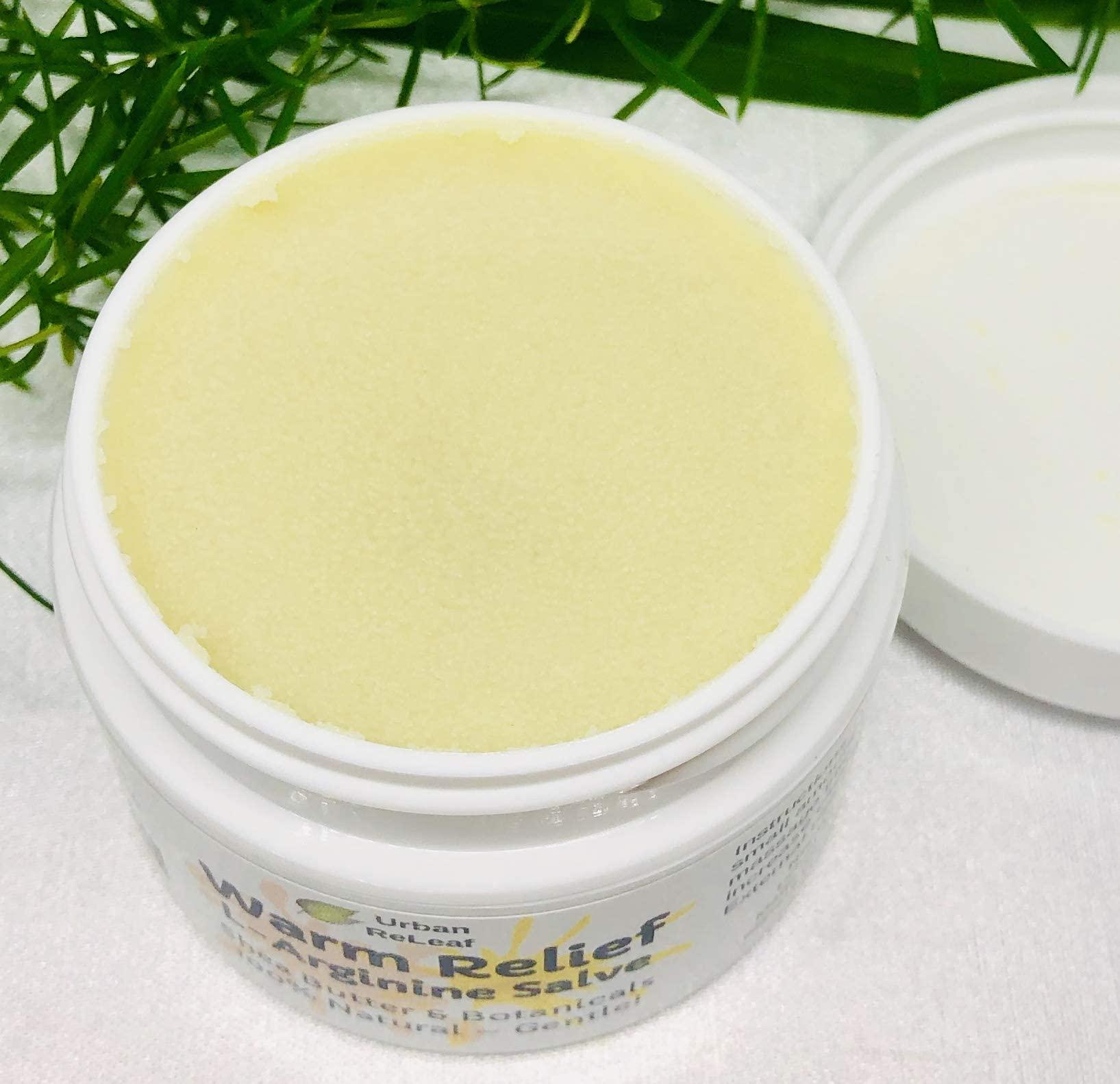 Urban ReLeaf Urban ReLeaf Warm Relief L-Arginine Salve ! Shea Butter & Botanicals, 100% Natural. Gentle Circulation Warming Massage Cream.