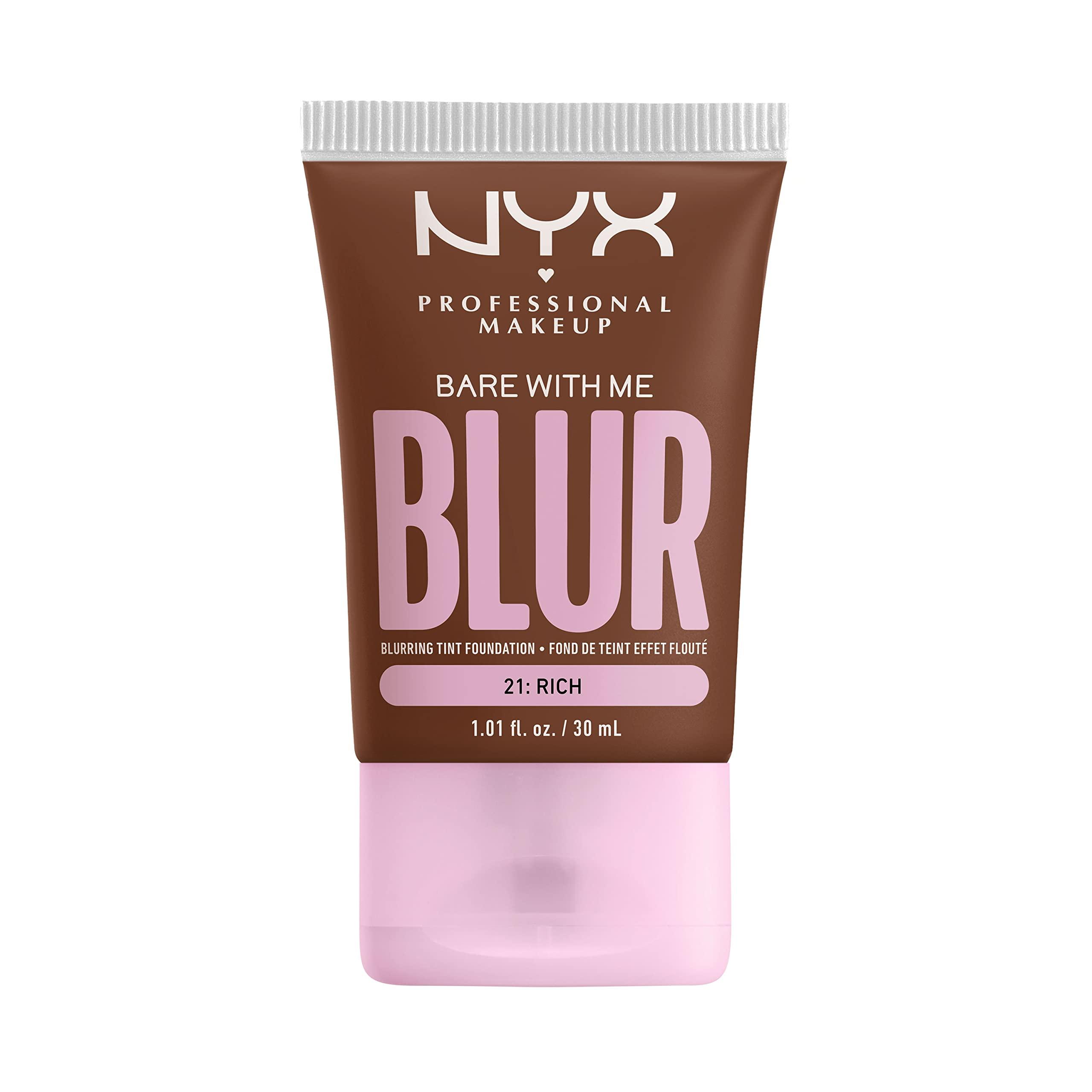 NYX PROFESSIONAL MAKEUP NYX PROFESSIONAL MAKEUP Bare With Me Blur Skin Tint Foundation Make Up with Matcha, Glycerin & Niacinamide - Rich