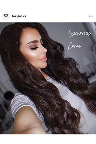 Foxy Locks Cocoa – Superior 22" Silk Seamless Clip In Human Hair Extensions 230g