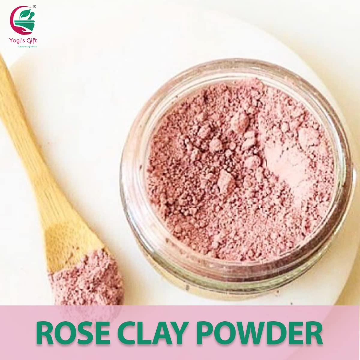 YOGIS GIFT  Celebrating health Pink Clay/Rose Clay Powder for Soap Making | 8 Oz | Fine, Gentle and Soothing Clay for Face Masks, Soaps and More | by Yogi\'s Gift