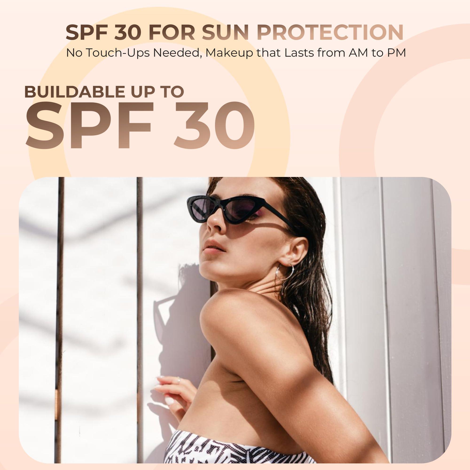 Sweet Face Minerals Sweet Face Minerals (Light Tan) (5gm Jar) FOUNDATION Mineral Makeup with SPF 18+, Full Coverage Matte Loose Powder, Bare Face Cosmetics