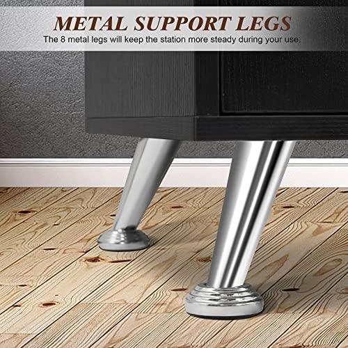 BarberPub BarberPub Backwash Shampoo Bowl Cabinet, Wall Mount Station with Mirror, Storage Cabinet with Drawers & Shelf Salon Equipment 3141 (Black)