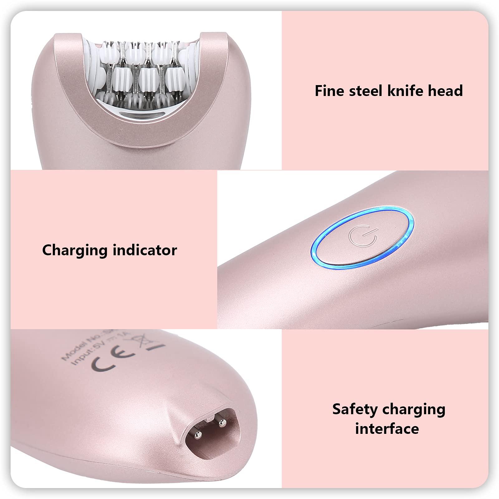 Brrnoo IPX6 Waterproof Electric Hair Remover Epilator Wet Dry Dual Use Hair Removal Machine