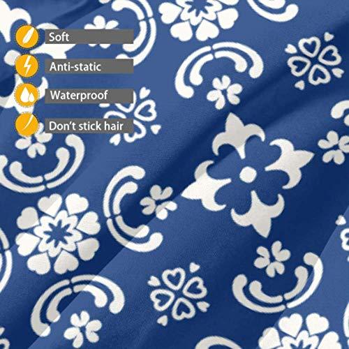 JIUCHUAN Talavera Indian Patchwork Azulejos Portugal Barber Cape,kids Salon Hairdresser Apron Water Resistant Hairdressing Capes Hair Cutting Styling Barbers Tool Haircut Aprons,39x47 Inch