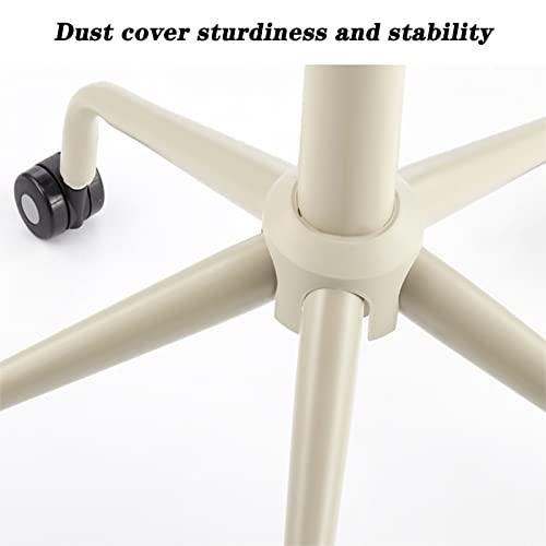 ZJXDPBF Swivel Rolling Bar Stool on Wheels, Office Study Beauty Salon Stool with Round Seat & Nylon Feet, Height Adjustable 48-60 cmr:Green