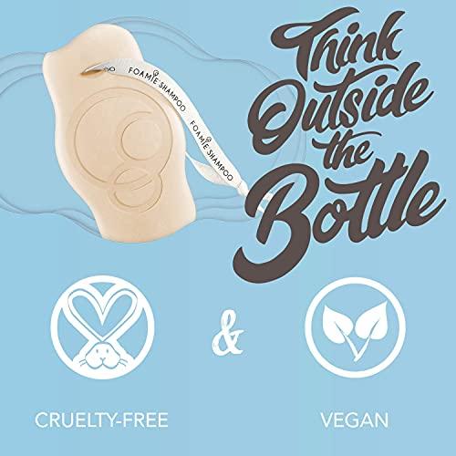 Foamie Foamie Natural Shampoo Bar - Cruelty, Paraben and Sulfate Free - Strengthens Massages and Cleans Your Scalp - Plastic Free Packaging saves 2 Bottles per Bar (Coconut)