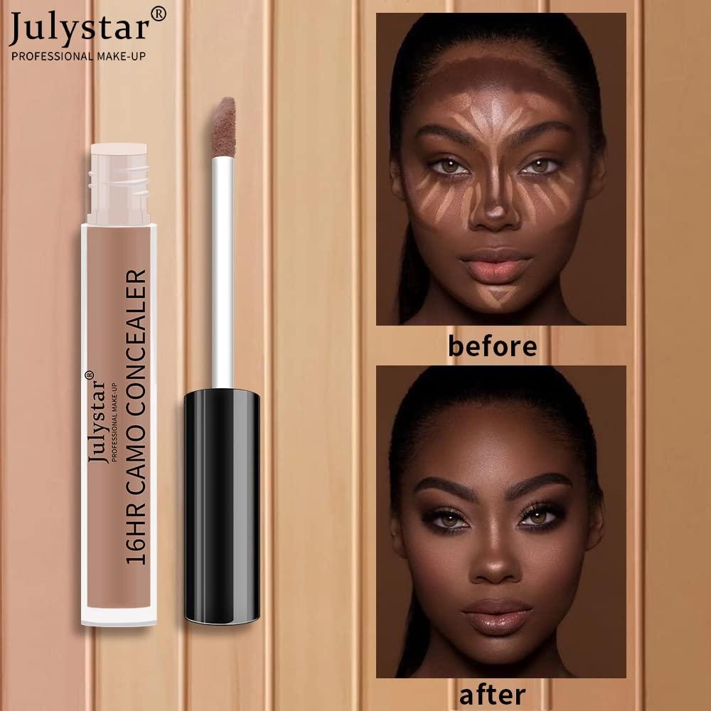 Julystar Waterproof Sweatproof Long Lasting Concealer Concealer Acne Seal Concealer Cover Dark Circles (1)
