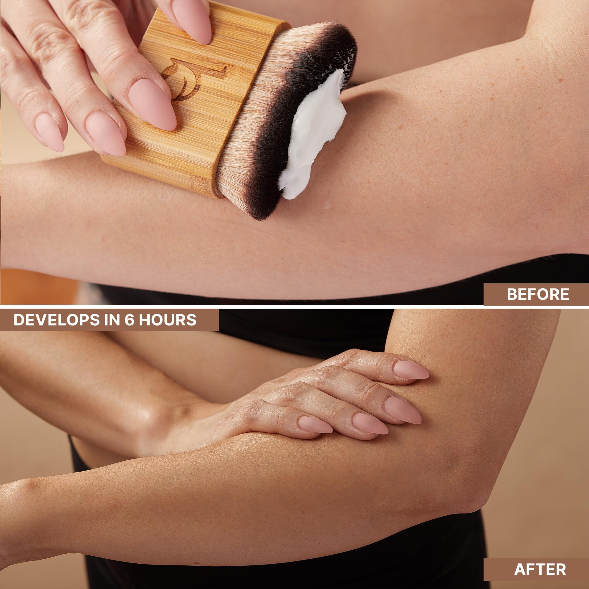 Beauty by Earth Tanning Lotion Self Tanner - USA Made with Natural and Organic Ingredients Non Toxic Sunless Browning Lotion, Best Gradual Tanner for Men and Women, Streak-Free Fake Tan, Fair to Medium