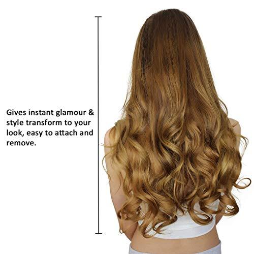 RemeeHi RemeeHi 100% Remy Hair One Piece 5 Clips in Human Hair Extension Beauty Hair Extension 80g 25cm 22 Inch Per Pack 12# Light Brown