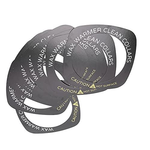 Brrnoo 10pcs Professional Wax Warmer Collar, Wax Heater Protective Ring Accessory for Most Standard Size Wax Heaters (Square)