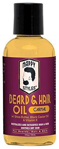 Chinoxia Nappy Styles Beard Oil"Carnal" w/Shea Butter, Black Castor Oil & Vitamin E