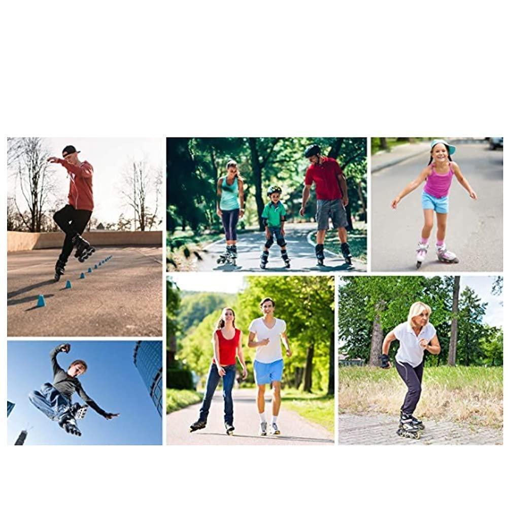 EEUK EEUK Roller Blades/Skates Adult Women Men, Patines para Mujer 4 Ruedas Profesionales Indoor and Outdoor Roller Skating Shoes Beginner Sports Recreation FitnessPurple-5 Women