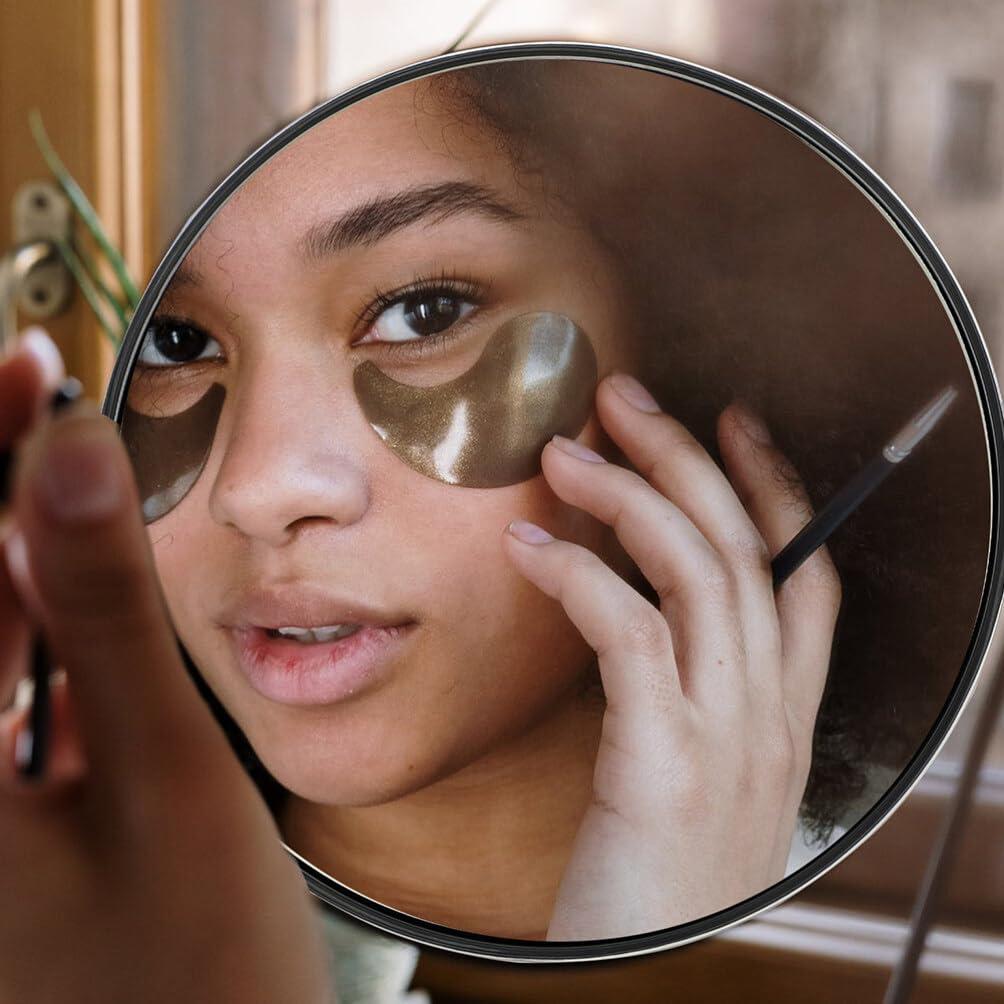 Healvian Healvian 30X Magnifying Mirror Suction Cup, Magnified Mirror for Easy Mounting Makeup Mirror, Travel Stick on Shower Mirror for Plucking Eyebrows