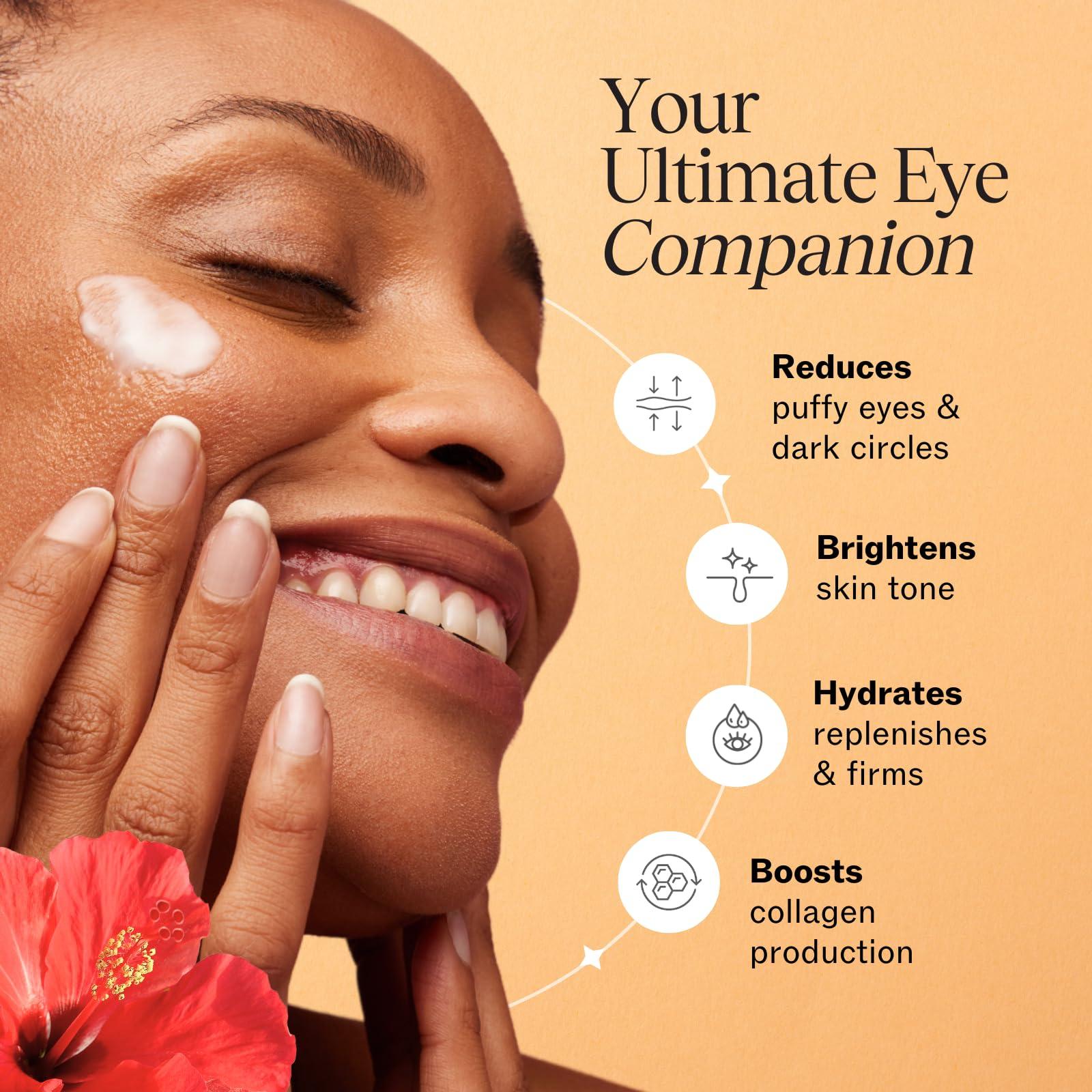 LilyAna Naturals LilyAna Naturals Eye Cream - Eye Cream for Dark Circles and Puffiness, Under Eye Cream, Anti Aging Eye Cream Reduce Fine Lines and Wrinkles (1.7 Ounce, Rosehip and Hibiscus (Tube))