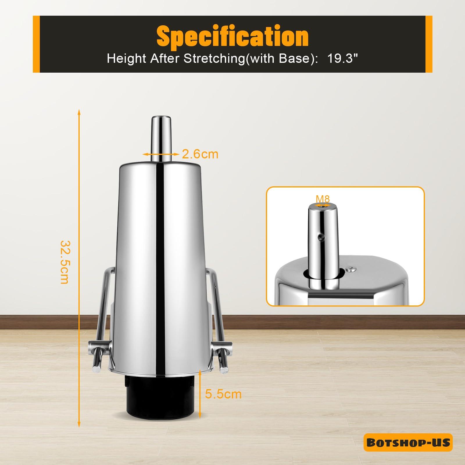 Gdrasuya10 Gdrasuya10 Barber Chair Replacement Hydraulic Pump with 23 Inch Base Heavy Duty Hydraulic Pump for Barber Salon Chair 4 Screw Pattern 440lbs Weight Capacity (Adjustable Height: 11cm/4.3inch)