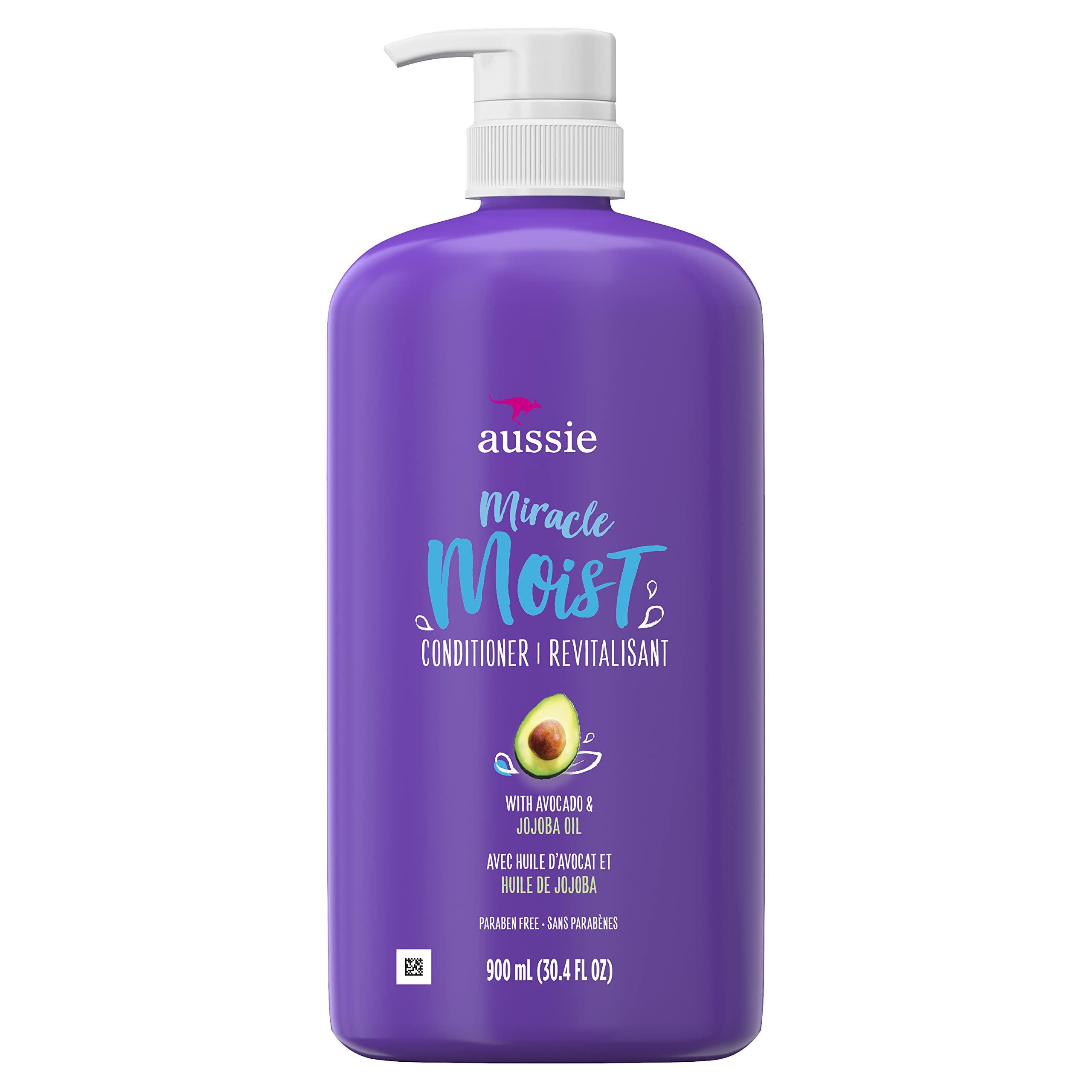 Aussie Aussie For Dry Hair Paraben-Free Miracle Moist Conditioner With Avocado & Jojoba, 30.4 Fluid Ounce, 4 Count