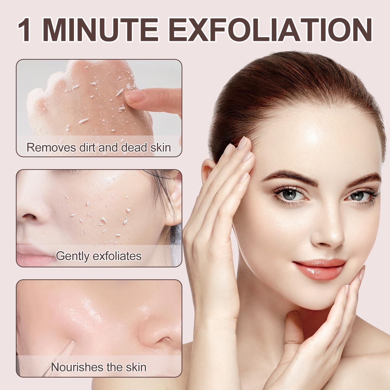 FAIRYTALESPACE Purifying Exfoliating Gel, Natural Exfoliating Gel Scrub for Face and Body Cleansing and Moisturizing (2PCS)