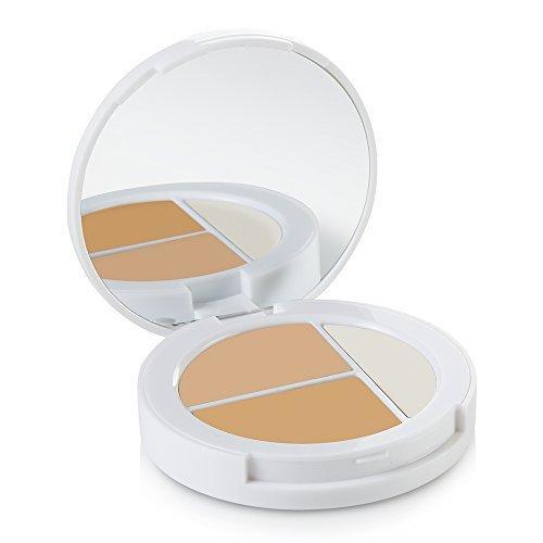 Sheer Cover Sheer Cover Studio Conceal and Brighten Highlight Trio Two-Toned Concealers Shimmering Highlighter Light/Medium Shade With FREE Concealer Brush 3 Grams