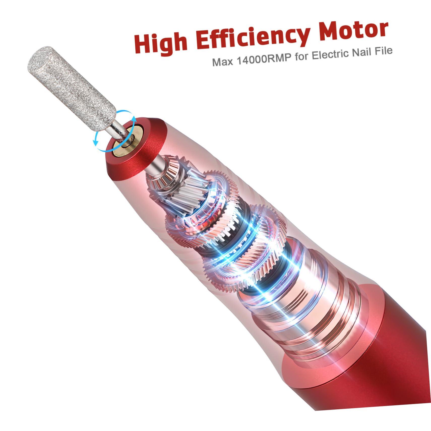 FOYTOKI FOYTOKI Efficient Electric Nail File Drill Set Manicure Kit for Women Nail Shaper